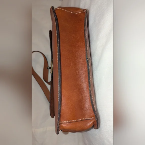 Patricia Nash Heritage Cadiz Leather Satchel Crossbody Bag VGUC Brown - Picture 5 of 14